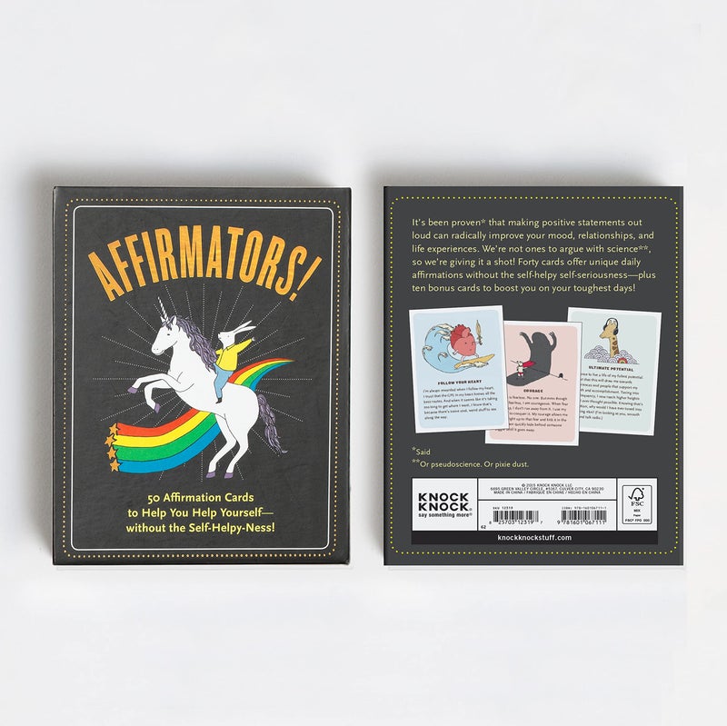 Knock Knock Affirmators! Original: 50 Affirmation Cards Deck For You Help Yourself without The Self-Helpy-Ness (50 Cards) - Image 5